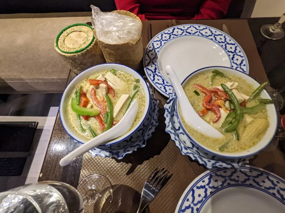 Green Thai Curry with Sticky Rice